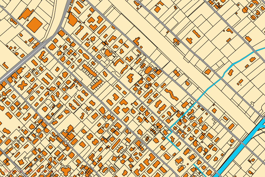 Mappa catastale del centro di Montignoso: particelle e fabbricati, cartografia Agenzia delle Entrate
