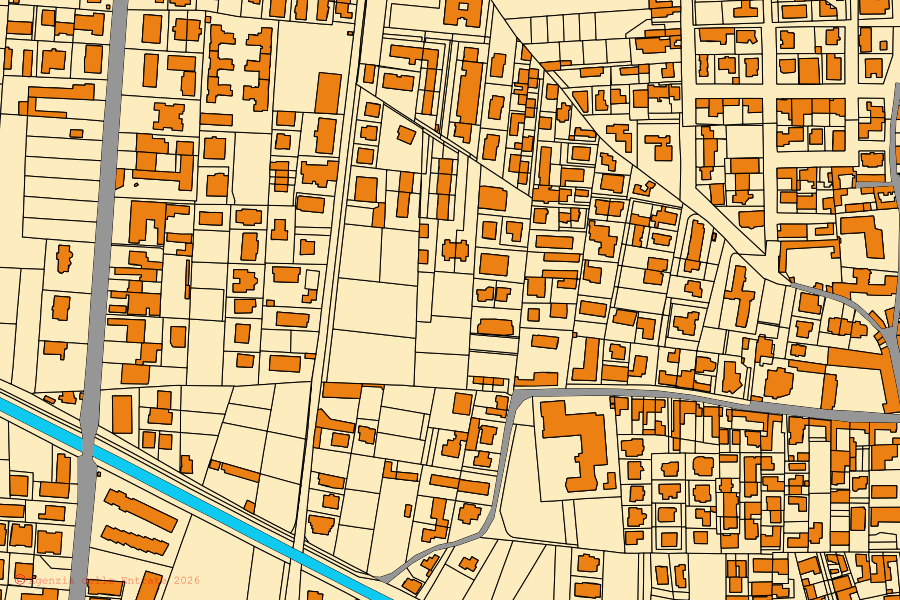 Mappa catastale del centro di Mugnano di Napoli: particelle e fabbricati, cartografia Agenzia delle Entrate