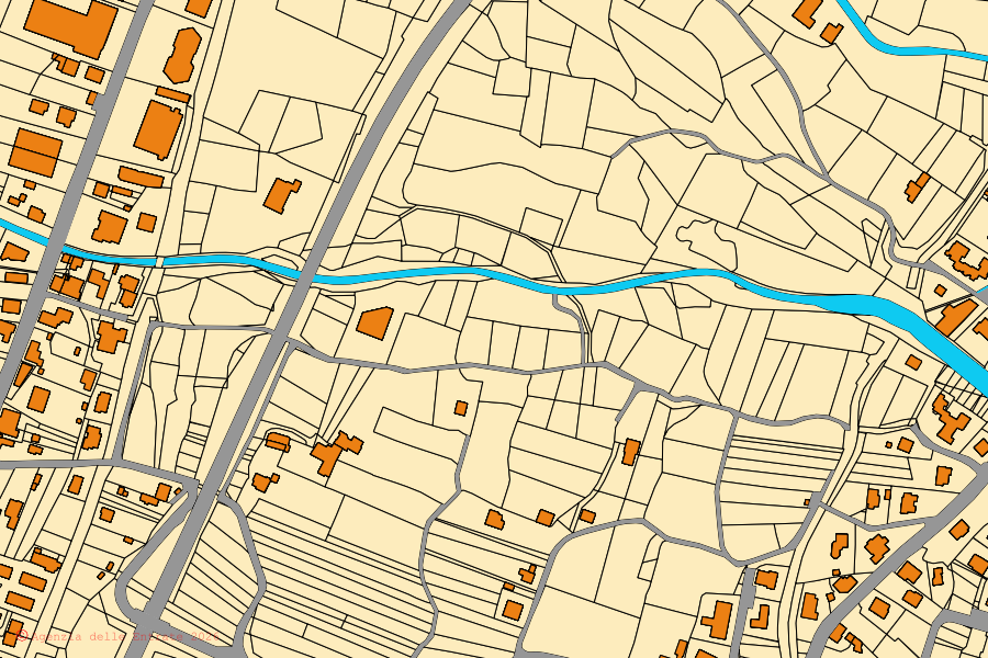 Mappa catastale del centro di Niardo: particelle e fabbricati, cartografia Agenzia delle Entrate