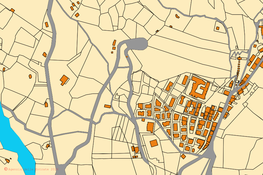 Mappa catastale del centro di Noepoli: particelle e fabbricati, cartografia Agenzia delle Entrate