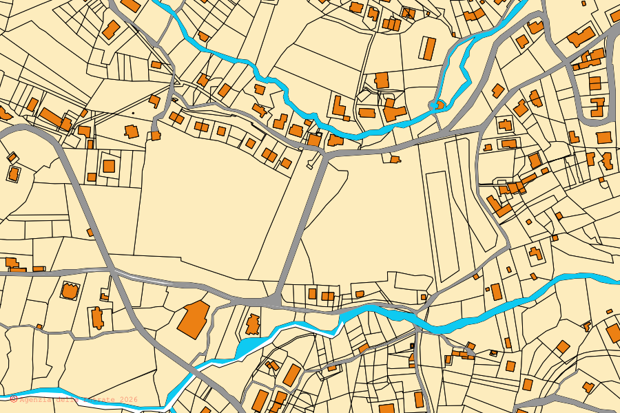 Mappa catastale del centro di Novi Velia: particelle e fabbricati, cartografia Agenzia delle Entrate