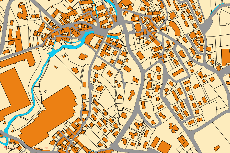 Mappa catastale del centro di Odolo: particelle e fabbricati, cartografia Agenzia delle Entrate
