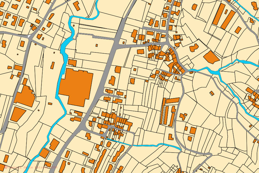Mappa catastale del centro di Ome: particelle e fabbricati, cartografia Agenzia delle Entrate