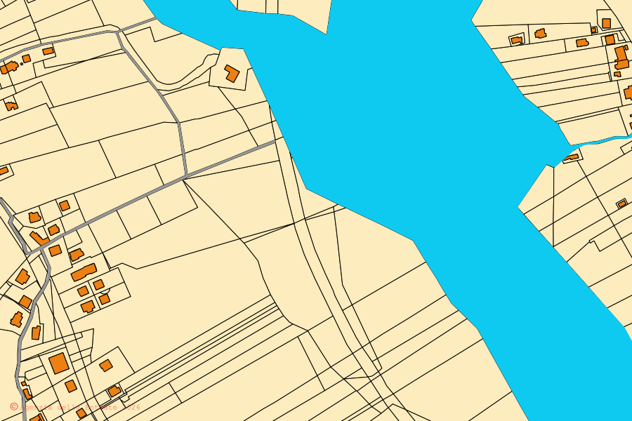 Mappa catastale del centro di Omignano: particelle e fabbricati, cartografia Agenzia delle Entrate
