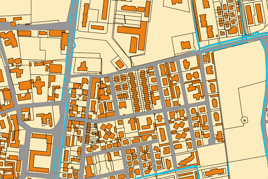 Mappa catastale del centro di Opera: particelle e fabbricati, cartografia Agenzia delle Entrate