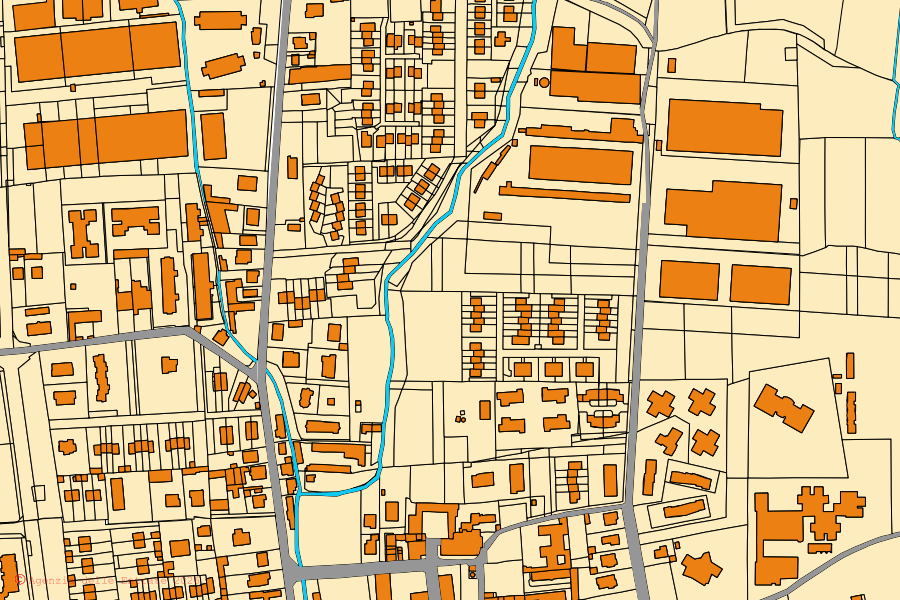 Mappa catastale del centro di Ornago: particelle e fabbricati, cartografia Agenzia delle Entrate