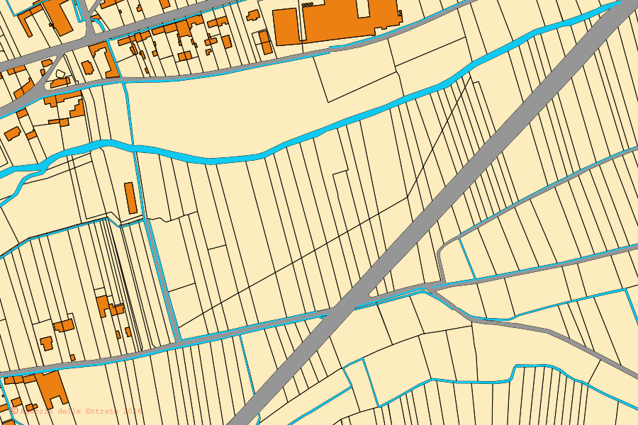 Mappa catastale del centro di Palazzolo Vercellese: particelle e fabbricati, cartografia Agenzia delle Entrate