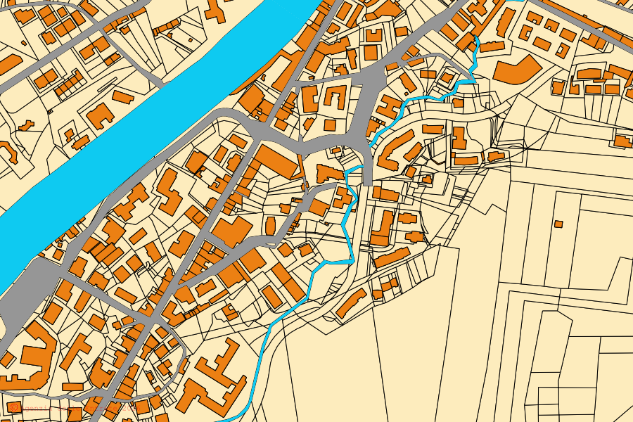 Mappa catastale del centro di Patti: particelle e fabbricati, cartografia Agenzia delle Entrate