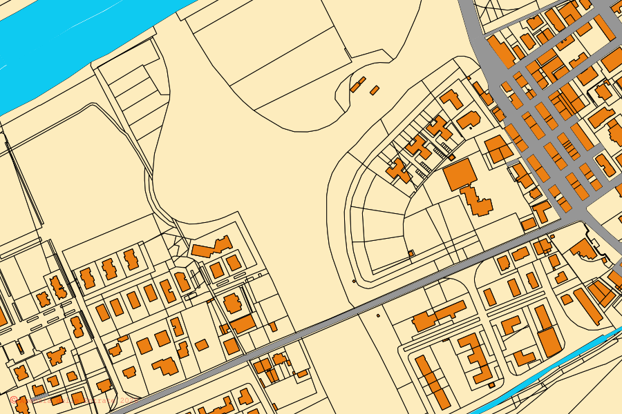 Mappa catastale del centro di Pedaso: particelle e fabbricati, cartografia Agenzia delle Entrate