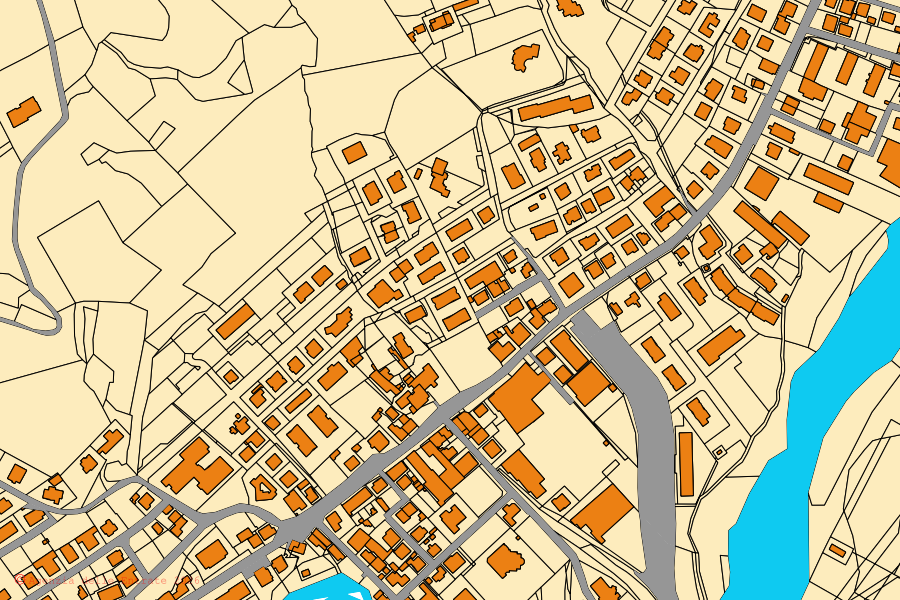 Mappa catastale del centro di Petriano: particelle e fabbricati, cartografia Agenzia delle Entrate