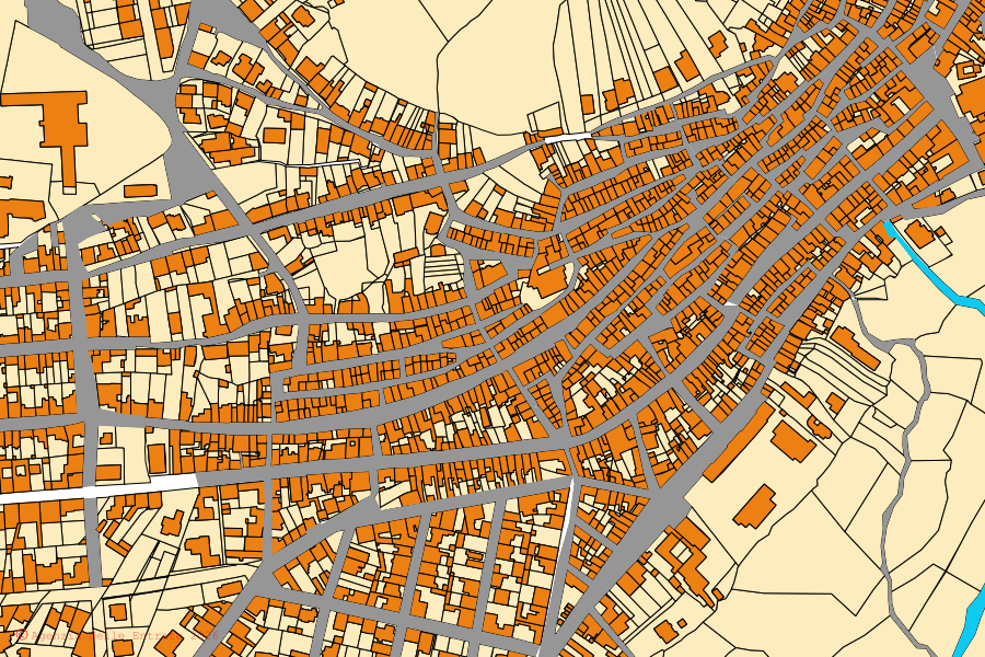 Mappa catastale del centro di Ploaghe: particelle e fabbricati, cartografia Agenzia delle Entrate