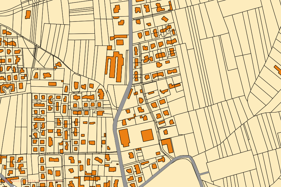 Mappa catastale del centro di Pombia: particelle e fabbricati, cartografia Agenzia delle Entrate