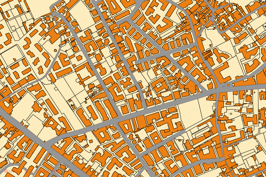 Mappa catastale del centro di Portici: particelle e fabbricati, cartografia Agenzia delle Entrate