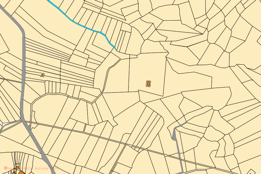 Mappa catastale del centro di Posta: particelle e fabbricati, cartografia Agenzia delle Entrate