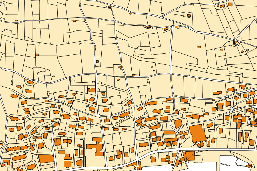 Mappa catastale del centro di Predore: particelle e fabbricati, cartografia Agenzia delle Entrate
