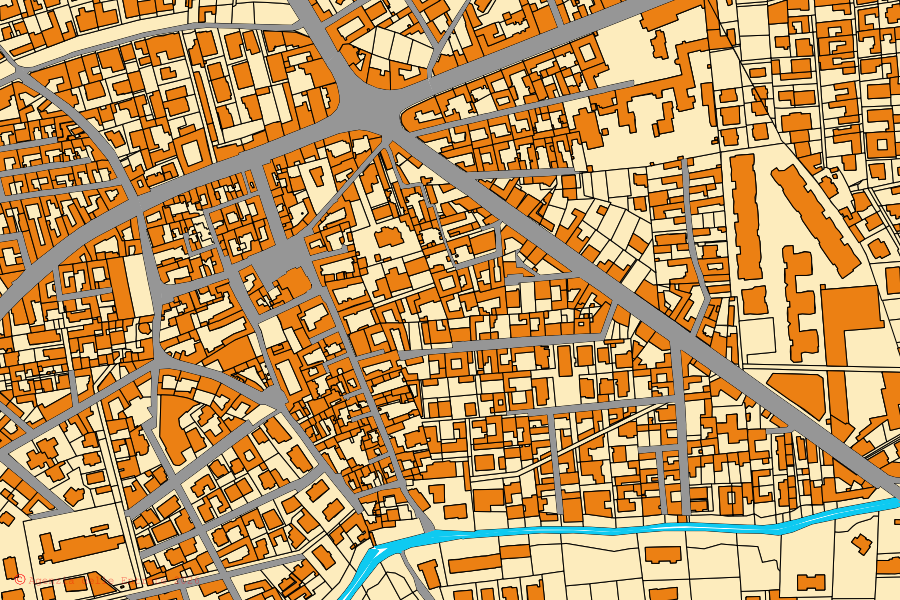 Mappa catastale del centro di Qualiano: particelle e fabbricati, cartografia Agenzia delle Entrate
