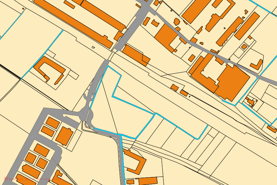 Mappa catastale del centro di Rezzato: particelle e fabbricati, cartografia Agenzia delle Entrate