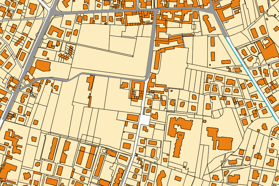 Mappa catastale del centro di Robbiate: particelle e fabbricati, cartografia Agenzia delle Entrate