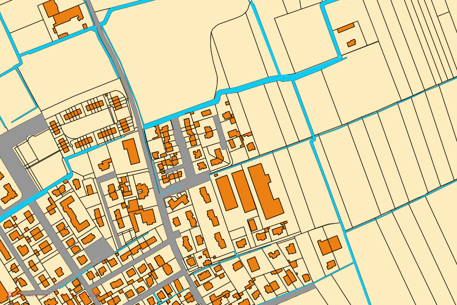 Mappa catastale del centro di Robecco sul Naviglio: particelle e fabbricati, cartografia Agenzia delle Entrate