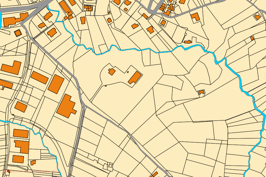 Mappa catastale del centro di Roccabascerana: particelle e fabbricati, cartografia Agenzia delle Entrate