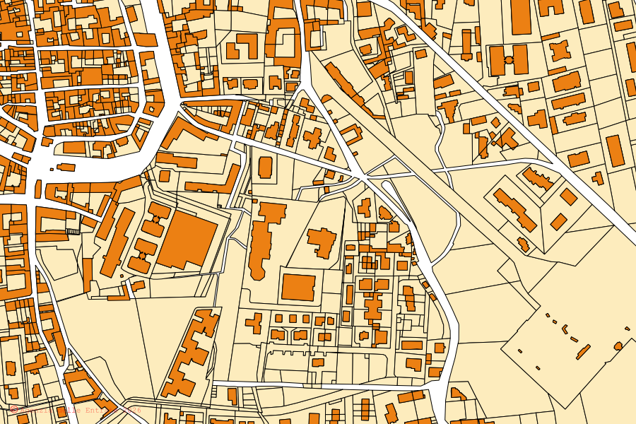 Mappa catastale del centro di Romano di Lombardia: particelle e fabbricati, cartografia Agenzia delle Entrate