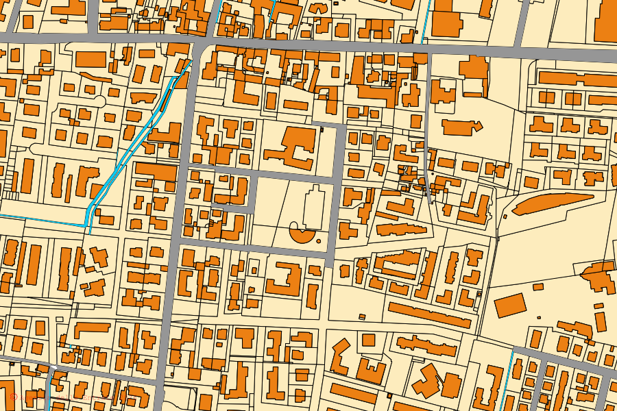 Mappa catastale del centro di Rottofreno: particelle e fabbricati, cartografia Agenzia delle Entrate