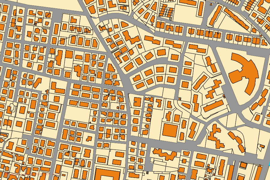 Mappa catastale del centro di Rubano: particelle e fabbricati, cartografia Agenzia delle Entrate