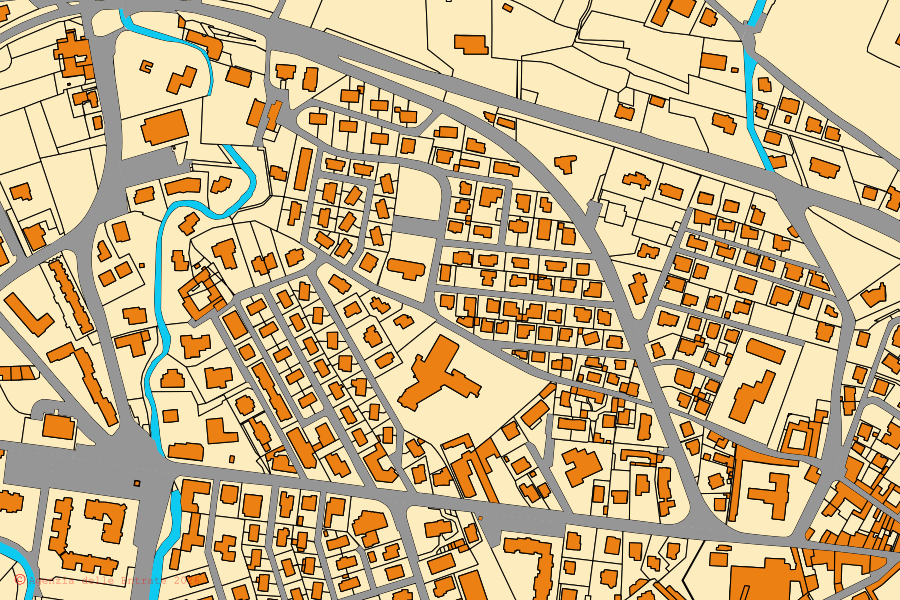 Mappa catastale del centro di Salò: particelle e fabbricati, cartografia Agenzia delle Entrate