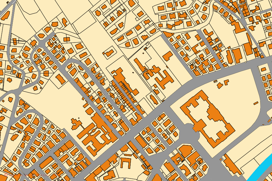 Mappa catastale del centro di Salsomaggiore Terme: particelle e fabbricati, cartografia Agenzia delle Entrate