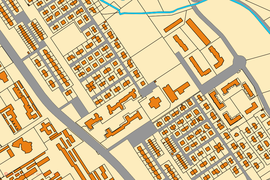 Mappa catastale del centro di San Giuliano Milanese: particelle e fabbricati, cartografia Agenzia delle Entrate