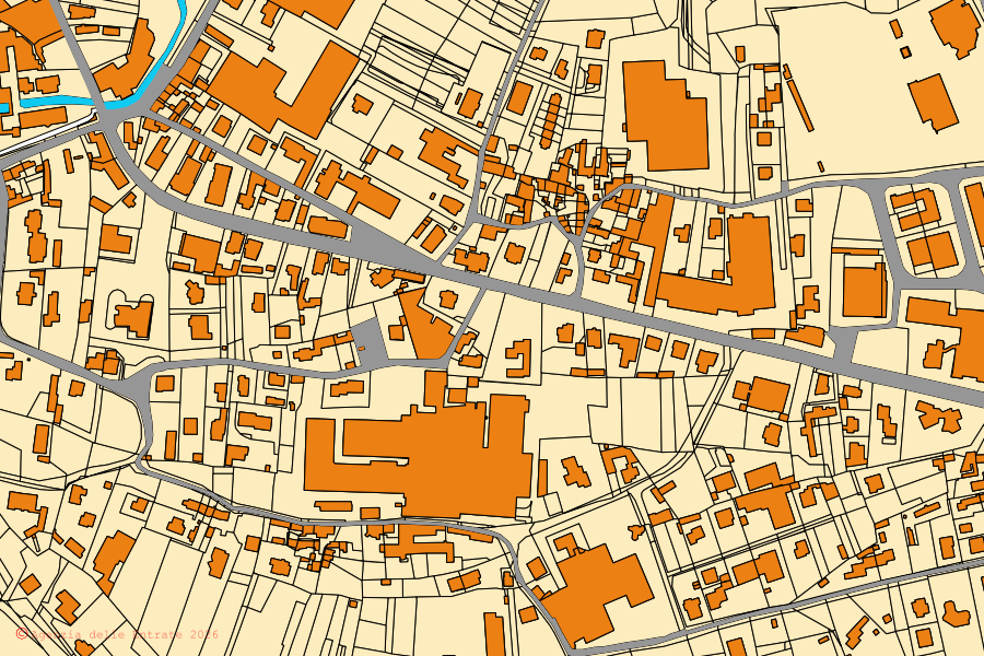 Mappa catastale del centro di San Maurizio d'Opaglio: particelle e fabbricati, cartografia Agenzia delle Entrate