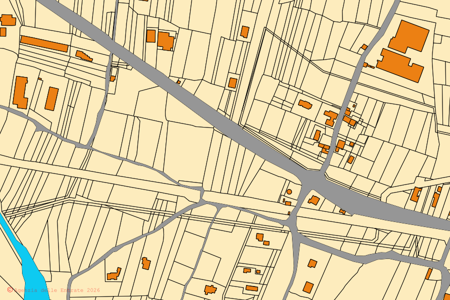 Mappa catastale del centro di San Polo Matese: particelle e fabbricati, cartografia Agenzia delle Entrate