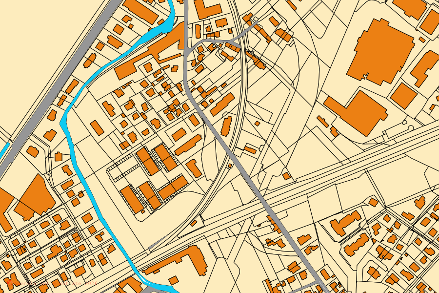 Mappa catastale del centro di San Vendemiano: particelle e fabbricati, cartografia Agenzia delle Entrate