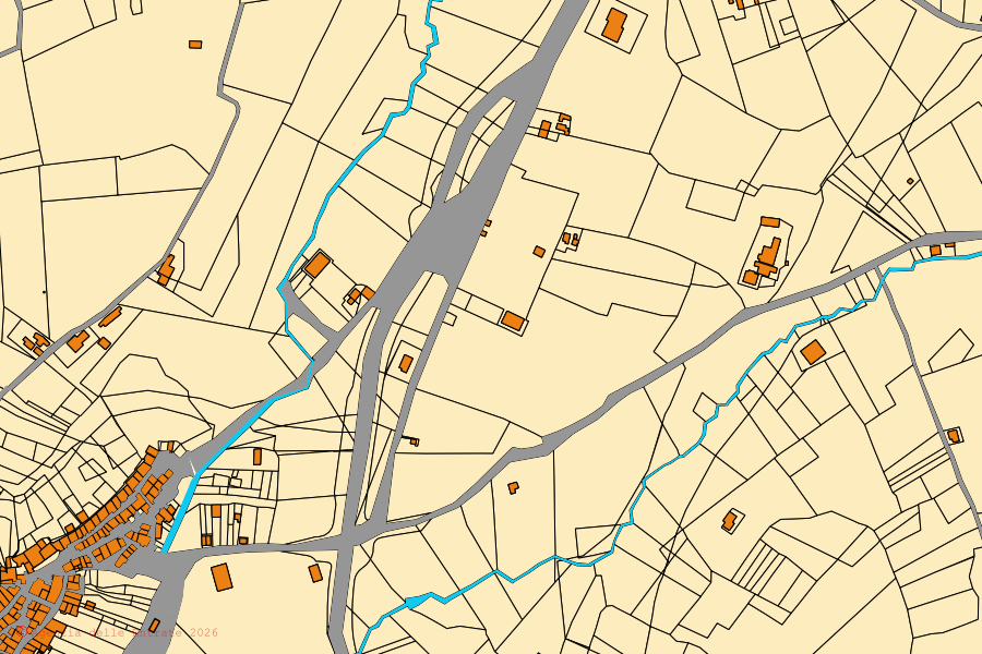 Mappa catastale del centro di Sant'Elia a Pianisi: particelle e fabbricati, cartografia Agenzia delle Entrate