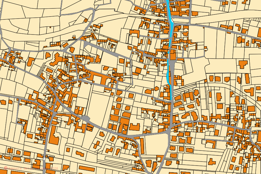 Mappa catastale del centro di Santa Maria a Vico: particelle e fabbricati, cartografia Agenzia delle Entrate