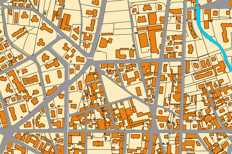 Mappa catastale del centro di Saronno: particelle e fabbricati, cartografia Agenzia delle Entrate