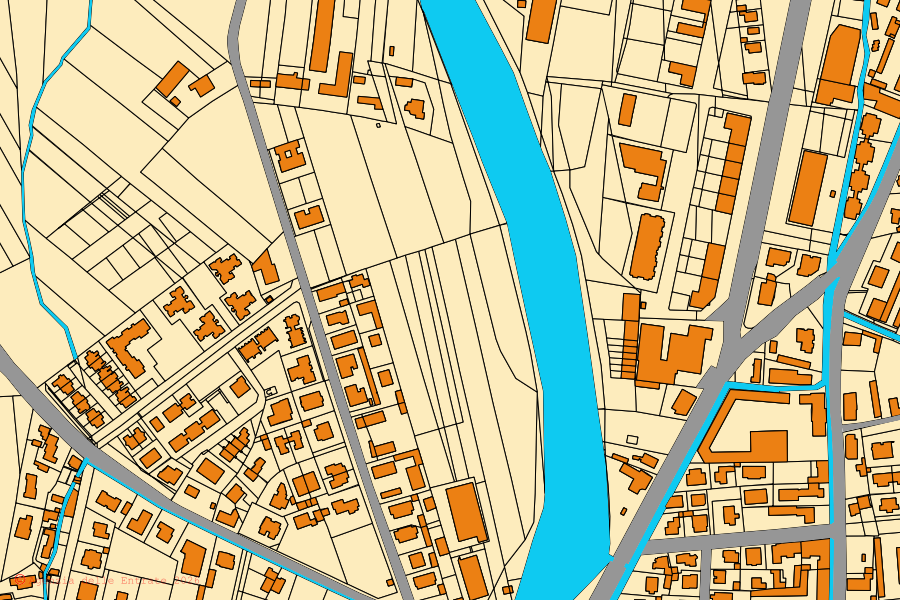 Mappa catastale del centro di Savigliano: particelle e fabbricati, cartografia Agenzia delle Entrate