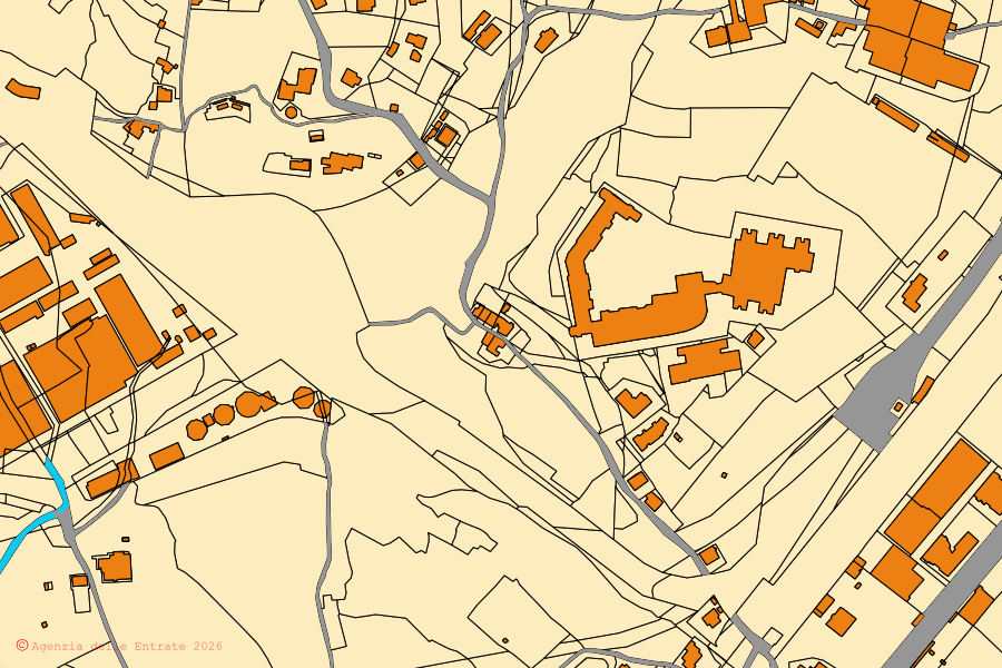 Mappa catastale del centro di Savona: particelle e fabbricati, cartografia Agenzia delle Entrate