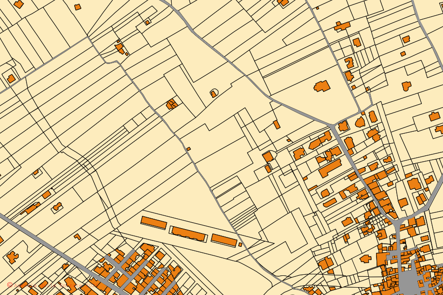 Mappa catastale del centro di Seclì: particelle e fabbricati, cartografia Agenzia delle Entrate