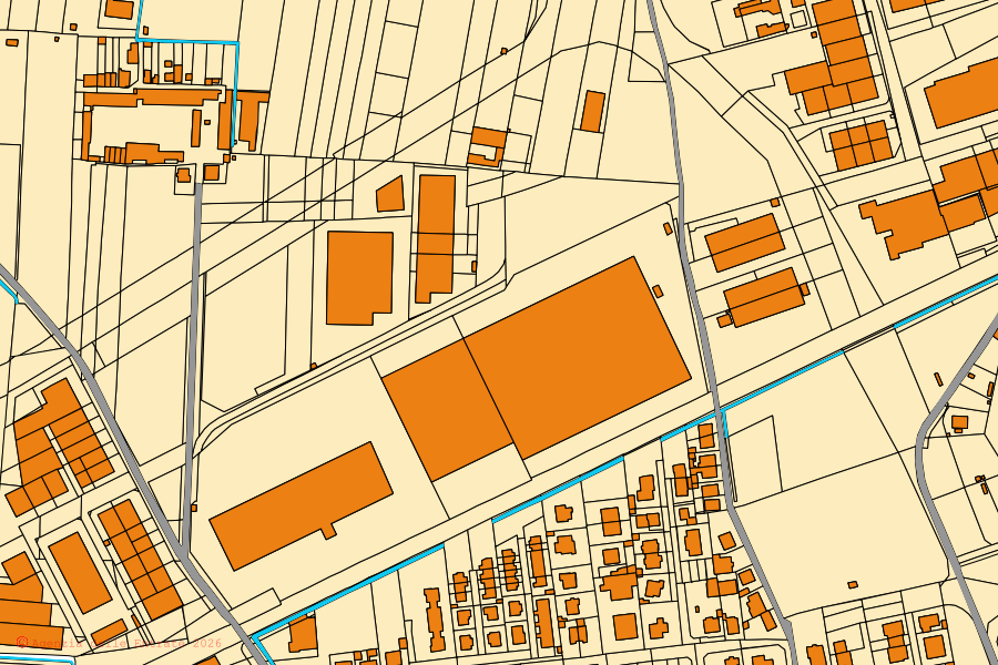 Mappa catastale del centro di Sedriano: particelle e fabbricati, cartografia Agenzia delle Entrate