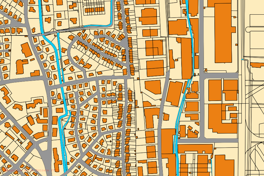 Mappa catastale del centro di Segrate: particelle e fabbricati, cartografia Agenzia delle Entrate