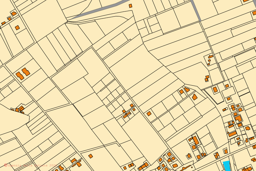 Mappa catastale del centro di Sellia Marina: particelle e fabbricati, cartografia Agenzia delle Entrate