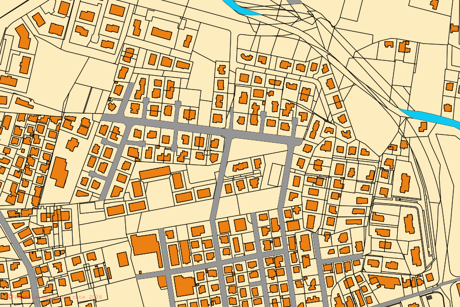 Mappa catastale del centro di Selvazzano Dentro: particelle e fabbricati, cartografia Agenzia delle Entrate