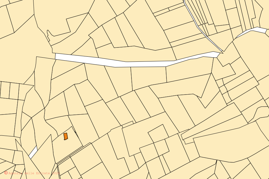 Mappa catastale del centro di Sesto Calende: particelle e fabbricati, cartografia Agenzia delle Entrate