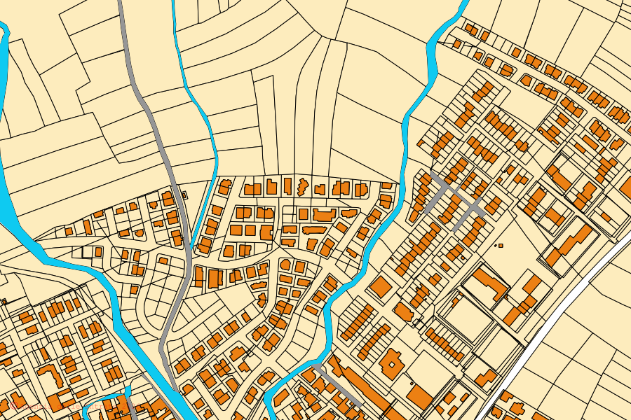 Mappa catastale del centro di Settimo San Pietro: particelle e fabbricati, cartografia Agenzia delle Entrate