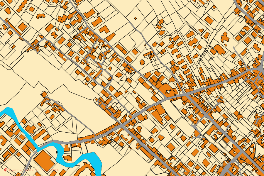 Mappa catastale del centro di Siderno: particelle e fabbricati, cartografia Agenzia delle Entrate