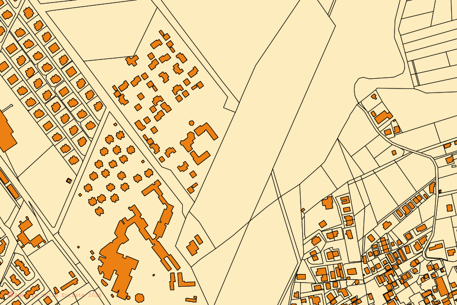 Mappa catastale del centro di Simeri Crichi: particelle e fabbricati, cartografia Agenzia delle Entrate