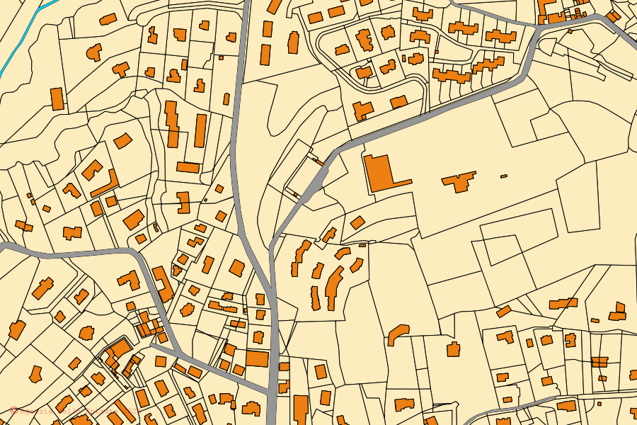 Mappa catastale del centro di Sirtori: particelle e fabbricati, cartografia Agenzia delle Entrate