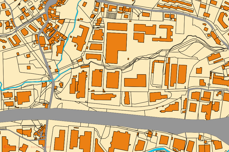Mappa catastale del centro di Solofra: particelle e fabbricati, cartografia Agenzia delle Entrate
