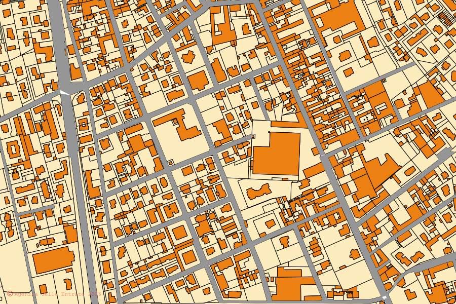 Mappa catastale del centro di Sovico: particelle e fabbricati, cartografia Agenzia delle Entrate